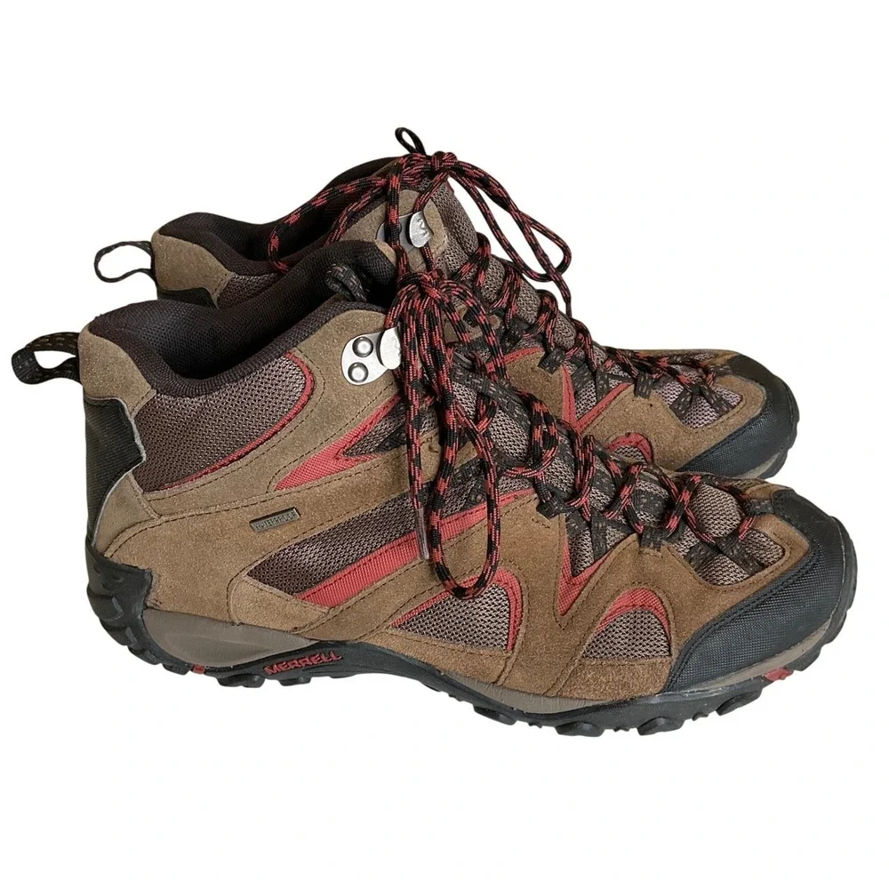 Merrell Energis Mid Waterproof Hiking Boots Performance Camping Rugged Trail